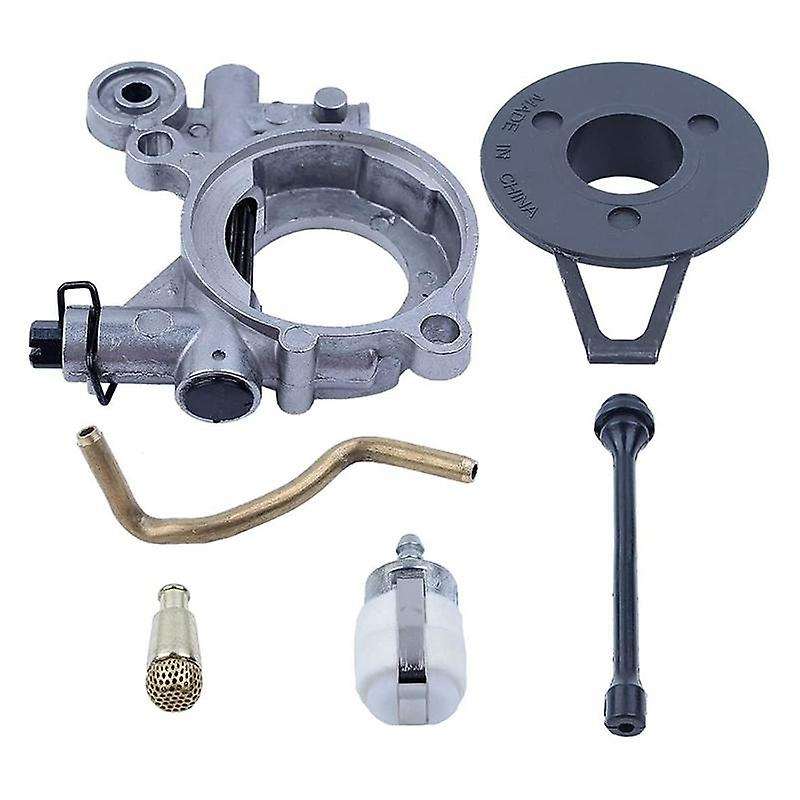 Oil Pump Worm Gear Oil Hose Line Filter Kit for HUSQVARNA 365 371 372