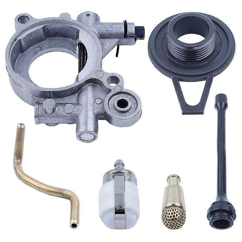 Oil Pump Worm Gear Oil Hose Line Filter Kit for HUSQVARNA 365 371 372