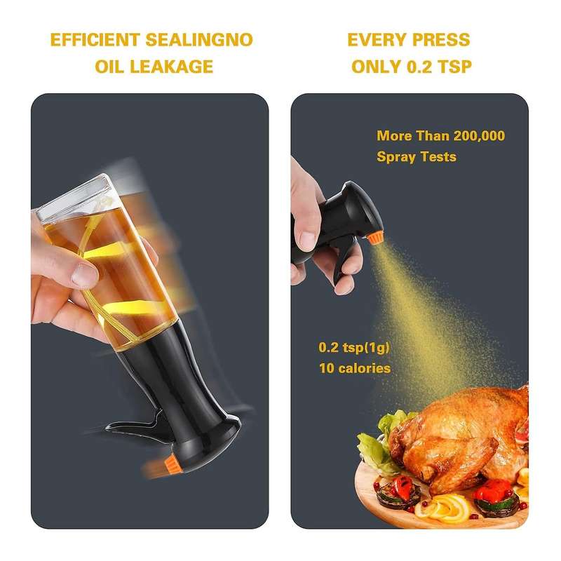 Oil Sprayer for Cooking, Olive Oil Sprayer, Oil Spray , Oil Sprayer Used for Salad Making/, Black