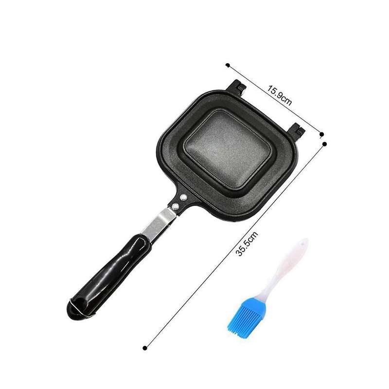 Omelet Pans, Hot Sandwich Maker, No-fume Pan Double-sided Non-stick Frying Pan, Frying Pan for Sandw