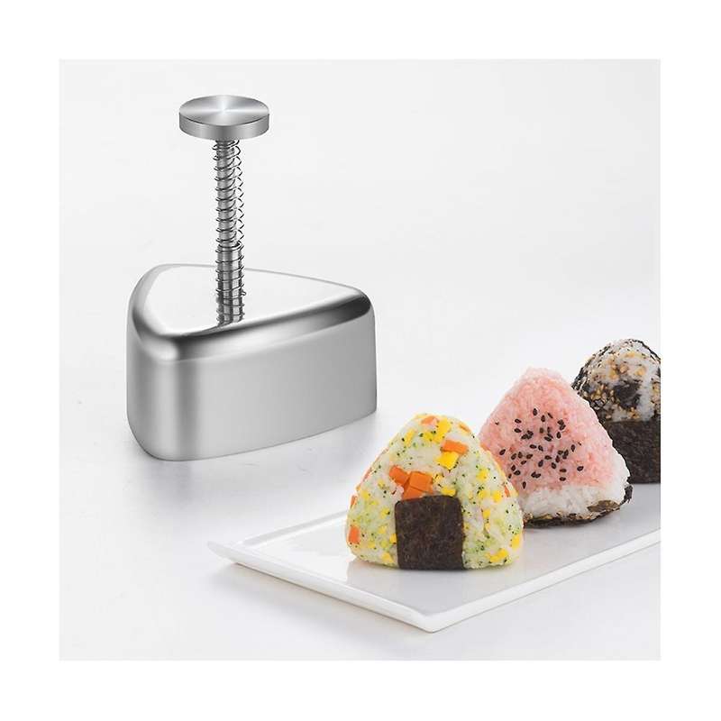 Onigiri Mold, Stainless Steel Rice Ball Mold Sushi Maker, Classic Triangle Musubi Mold Lunch Bento