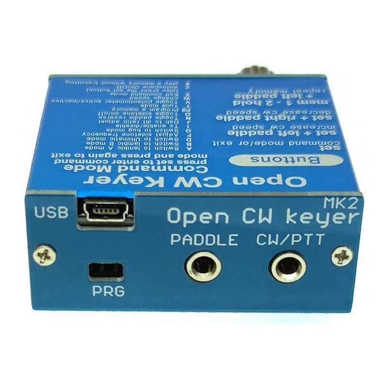 Open Cw Keyer Mk2 Kit with Metal Case Cw Keyer Mk2 Kit Cw Speed Adjustable From 1 to 999 Wpm(assemb