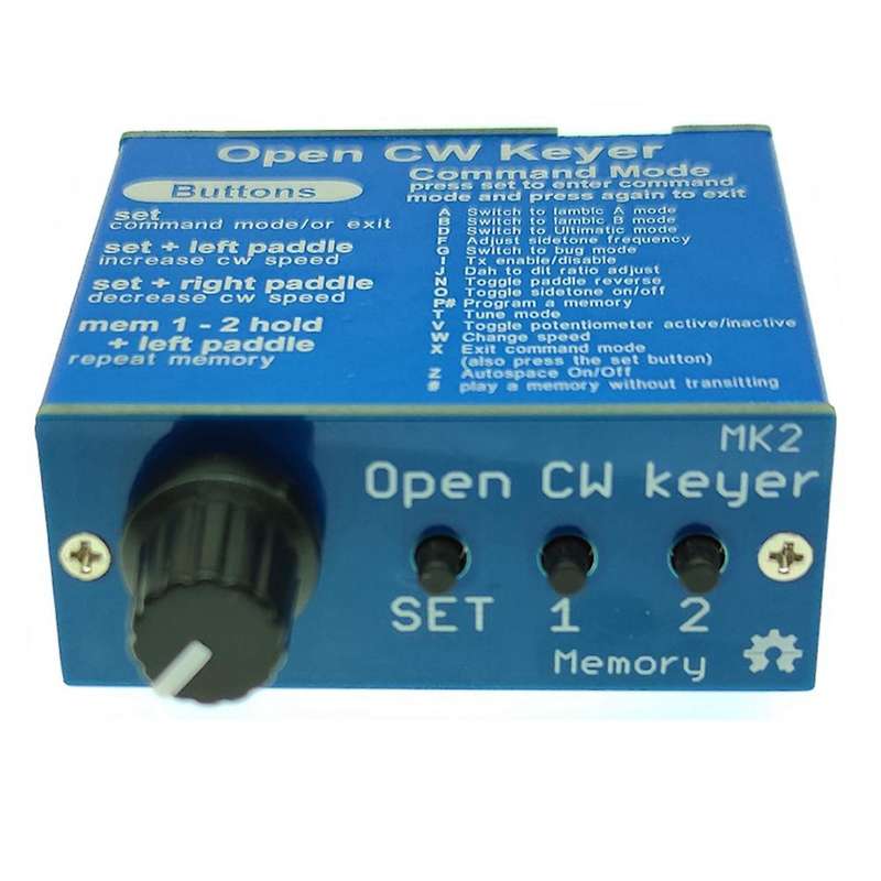 Open Cw Keyer Mk2 Kit with Metal Case Cw Keyer Mk2 Kit Cw Speed Adjustable From 1 to 999 Wpm(assemb