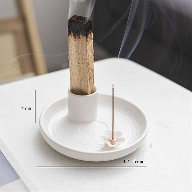 Orange Icense Holder,Ceramic Incense Holder,Scent Wood Stand, Simple,Modern Terracotta Incense Burn
