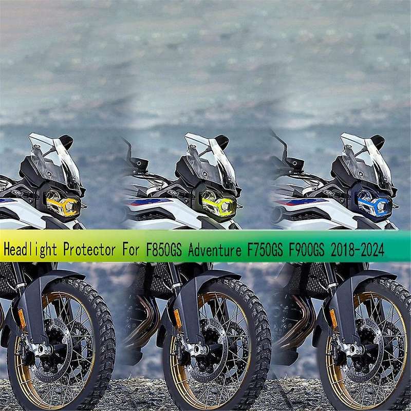 Orange Headlight Protector for F850GS Adventure F750GS F900GS 2018-2024 Head Light Transparent Prot