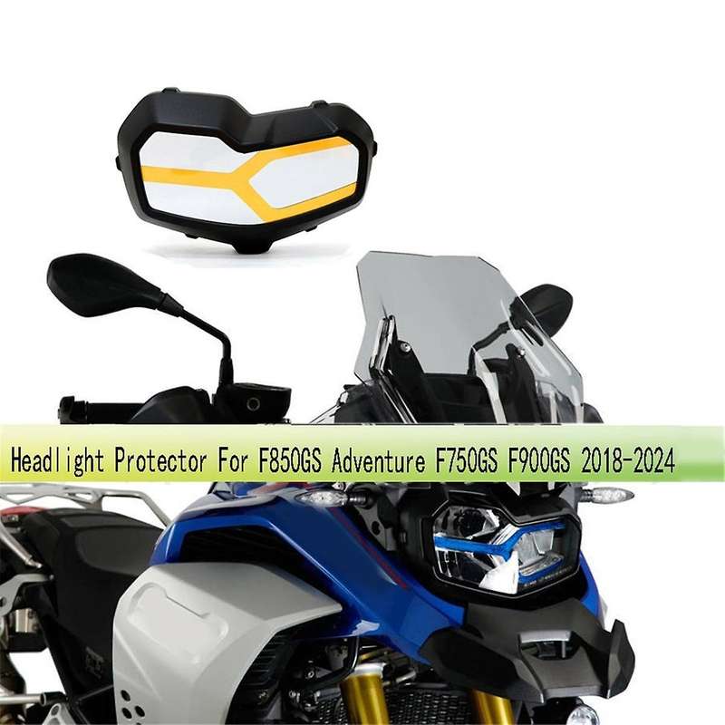 Orange Headlight Protector for F850GS Adventure F750GS F900GS 2018-2024 Head Light Transparent Prot