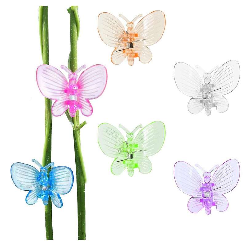 Orchid Clips 30Pcs Butterfly Plant Clips Orchid Support Clips Vine Clips Plant Clips for Support Flo