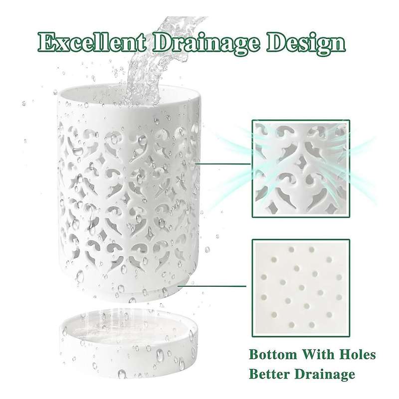 Orchid Pots with Holes,4 Inch Ceramic Orchid Pot for Repotting, Flower Planter Pot Indoor Outdoor