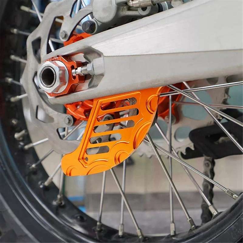 Orange Rear Brake Disc Guard Protector for Bike SXF EXC XCW XC MXC 125 - 500cc