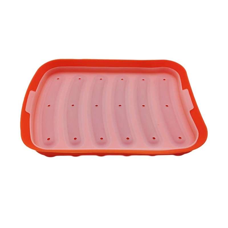 Orange-6 in 1 Sausage Machine DIY Mold Making Hot Dog Handmade Ham Silicone Mold Food Machine Kitche