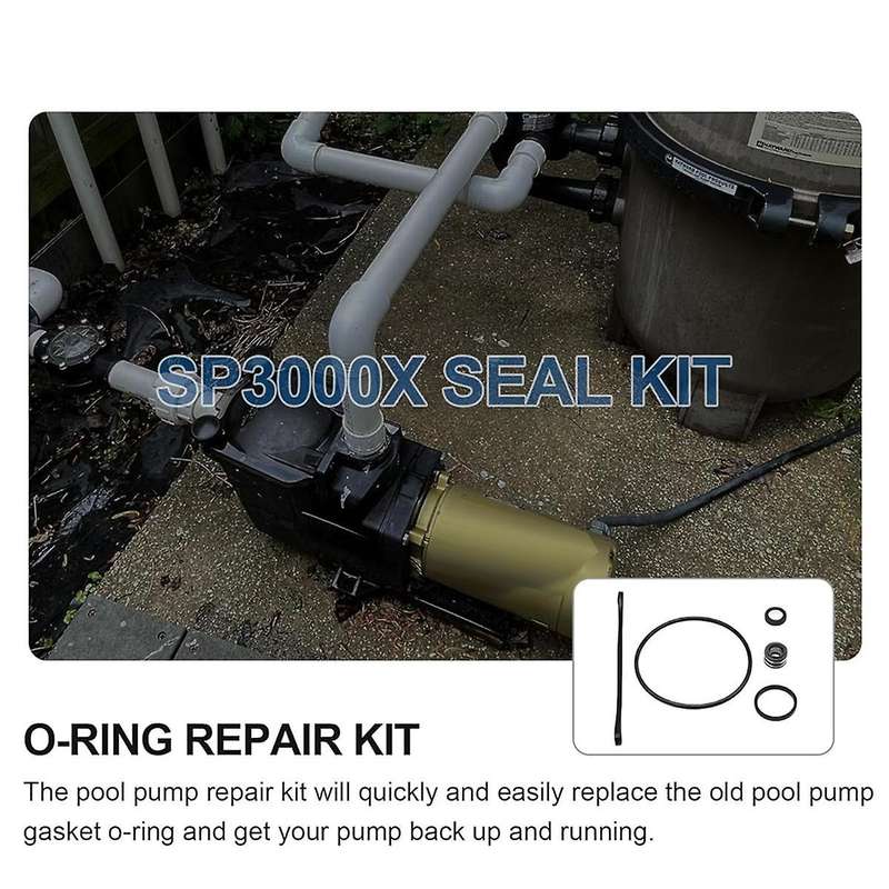 O-Ring Repair SP3000X Kit for Super SPX1600 Pump with Shaft Seal Assembly Pool Cleaning Tools Pool E