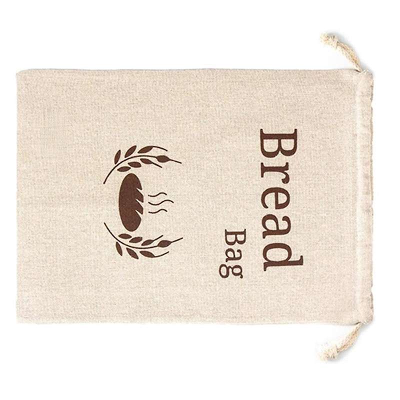 Organic Linen Bread Bag Reusable Bread Bags Food Storage Bag Bread Storage Bags Eco Bread Bag