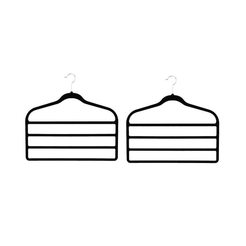 Organization and Storage,10 Pack Pants-hangers-space-saving,closet--and-storage,non Velvet Hanger