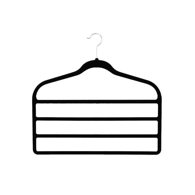 Organization and Storage,10 Pack Pants-hangers-space-saving,closet--and-storage,non Velvet Hanger