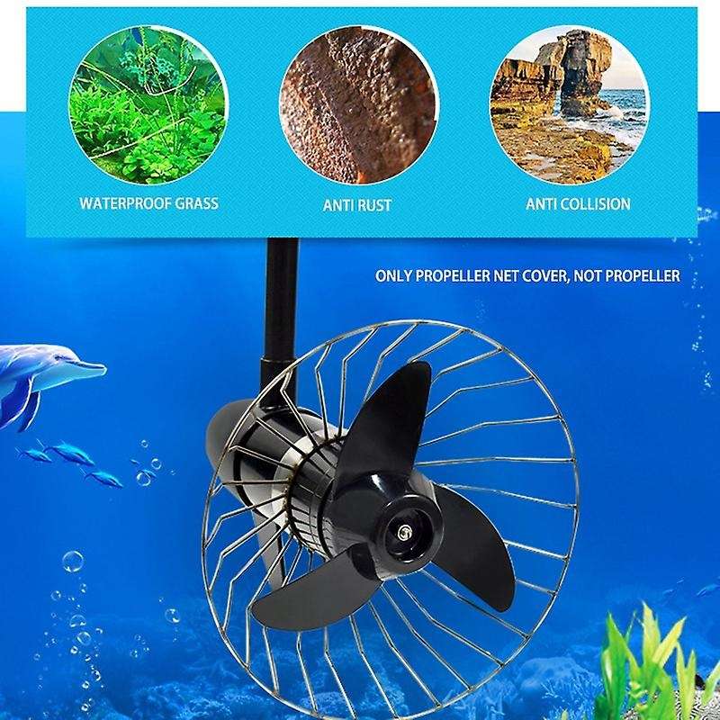 Outboard Engine Propeller Net Cover Fishing Boat Propulsion Rubber Boat Motor Protection Cover