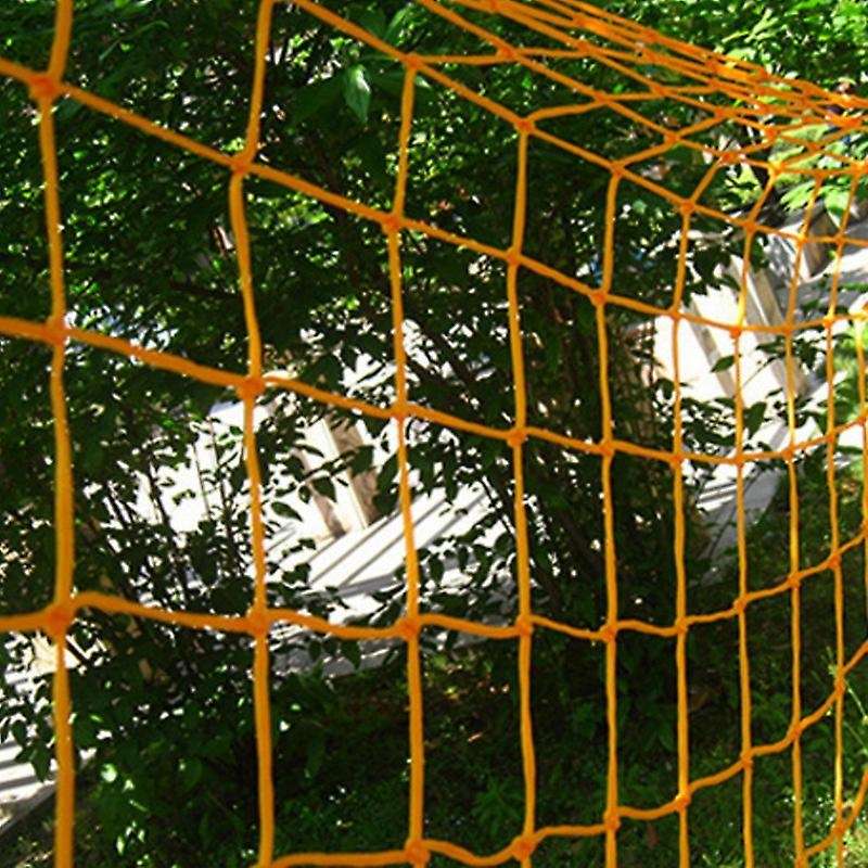 Outdoor 9 Orange Nylon Rope Hammock Portable Camping Leisure Mesh Hammock Swing
