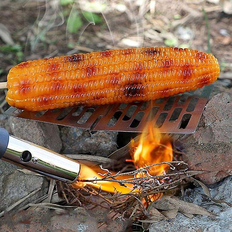 Outdoor 304 Stainless Steel Baking Tray Folding Barbecue Board Camping Self-Driving Barbecue Portabl