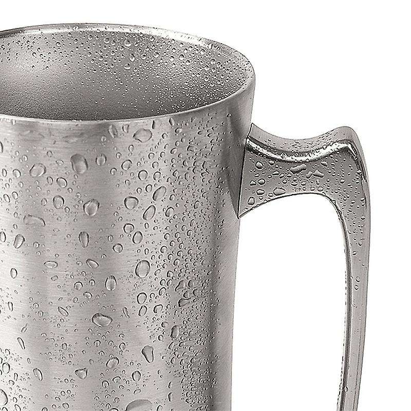 Outdoor Camping Beer Mug Stainless Steel Double-Layer Coffee Mug Vacuum Insulation Cold Coffee Cup H