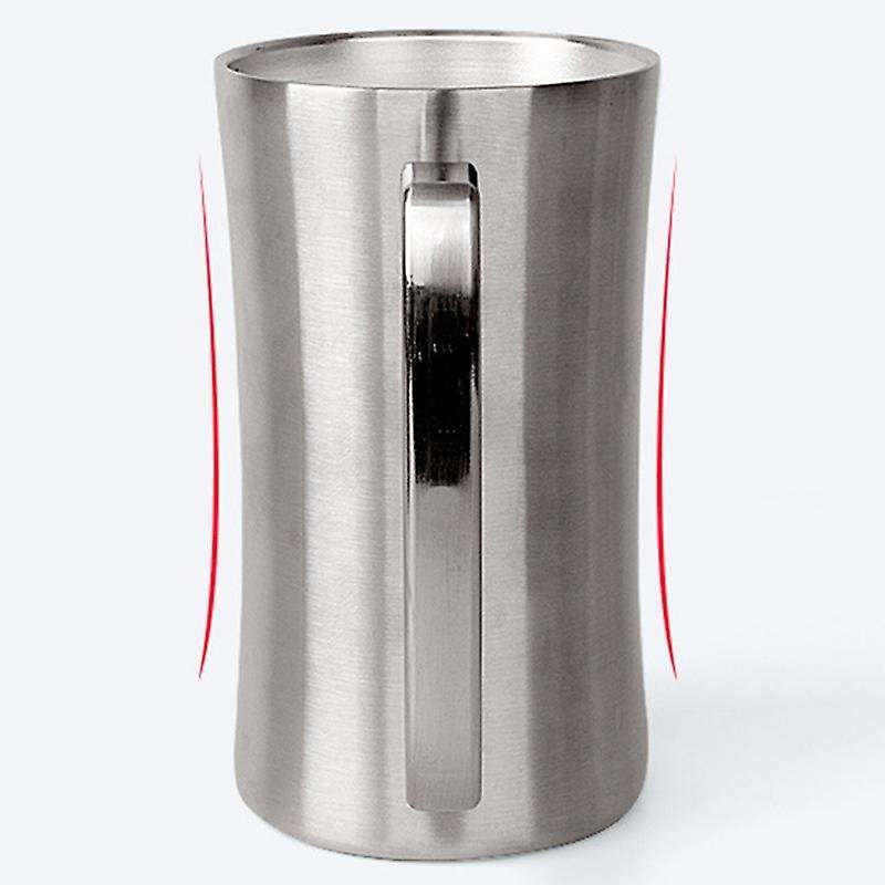Outdoor Camping Beer Mug Stainless Steel Double-Layer Coffee Mug Vacuum Insulation Cold Coffee Cup H