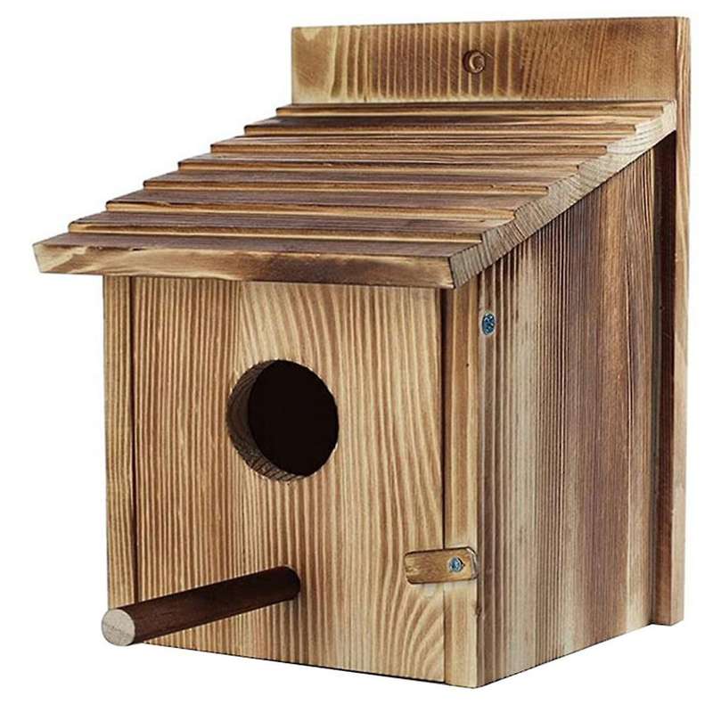 Outdoor Bird House, Outdoor Wooden Bird House, Bird Nest, Outdoor Hanging or Wall Mounted Bird House