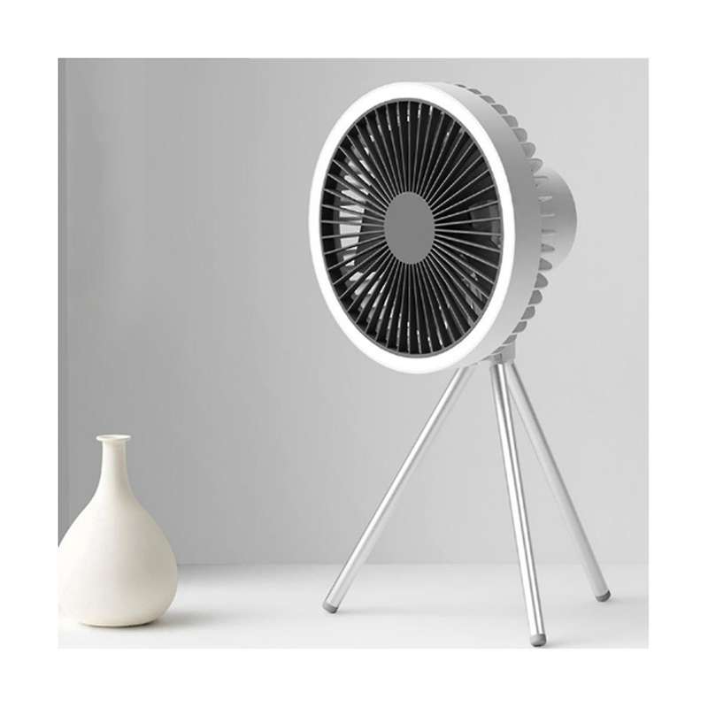 Outdoor Camping Fan Lamp Usb Floor Fan Tripod Desktop Fan Dormitory Mini Tent Ceiling Fan