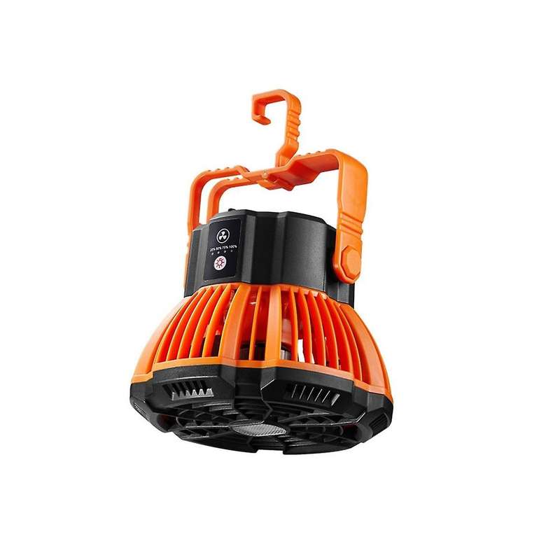 Outdoor Camping Fan with Led Lantern Portable Battery Operated Fan with Hang Hook Rechargeable Outd