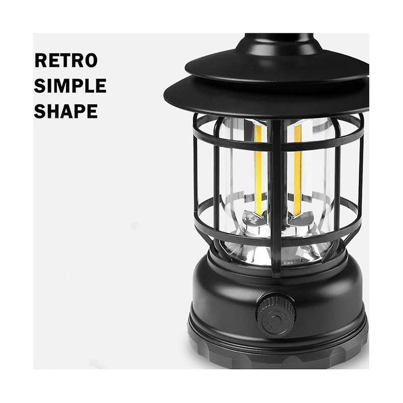 Outdoor Camping Light C Type Fast Charging Lighting Decoration Charging Tent Light Vintage Portable