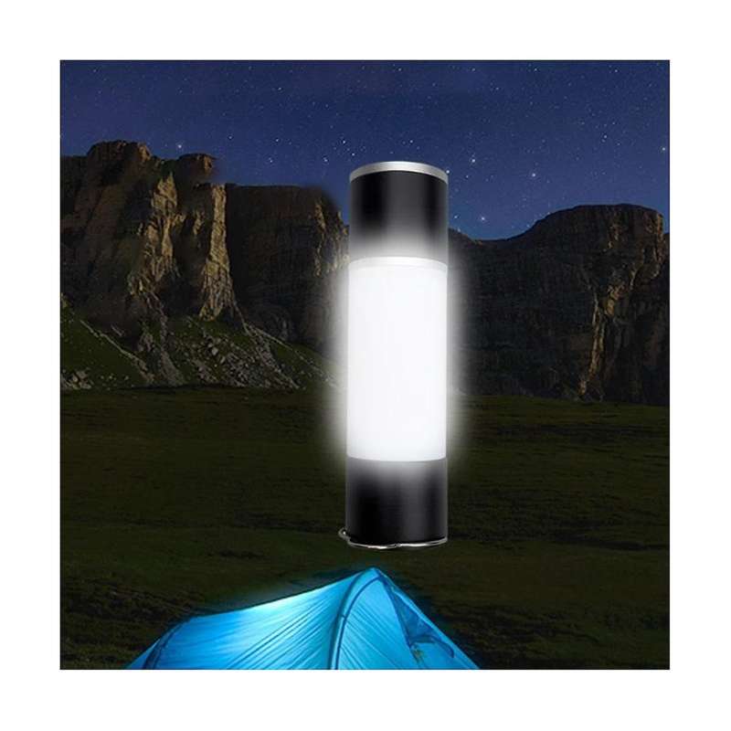 Outdoor Camping LED Aluminum Retractable Flashlight with Multifunctional Rechargeable Retractable F
