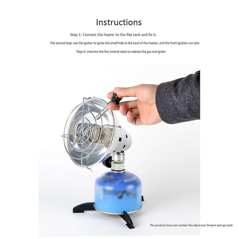 Outdoor Camping Gas Heater Warmer Heating with Stand Portable Gas Stove Outdoor Stove Fishing Huntin