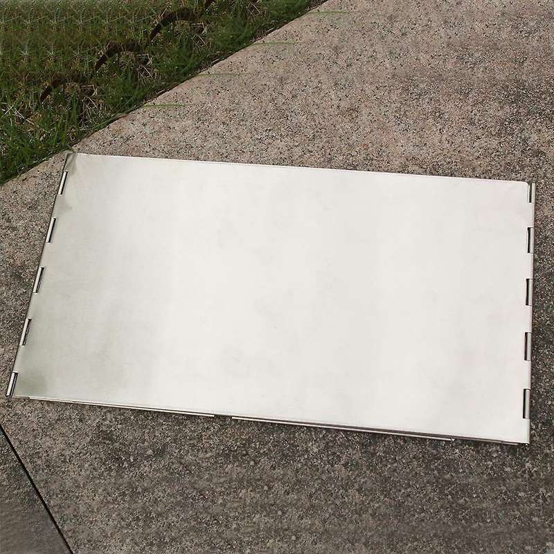 Outdoor Camping Picnic BBQ Stove Stainless Steel Windshield Plate
