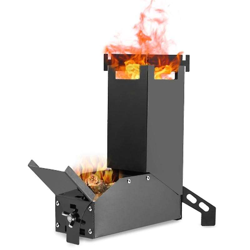 Outdoor Camping Portable Stainless Steel Wood Stove Stove Folding Picnic Stove