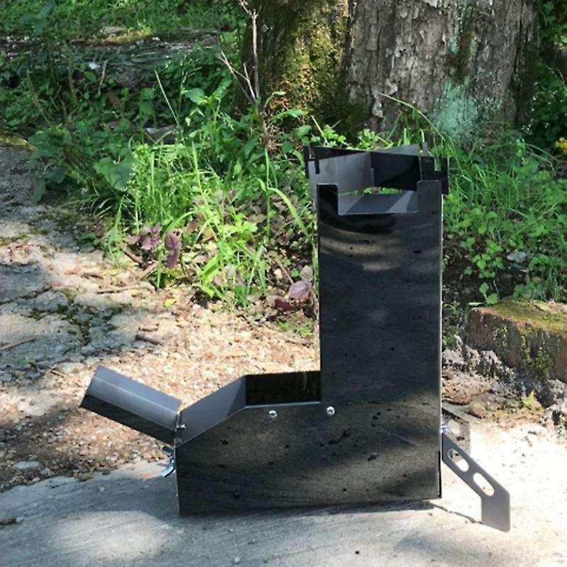 Outdoor Camping Portable Stainless Steel Wood Stove Stove Folding Picnic Stove
