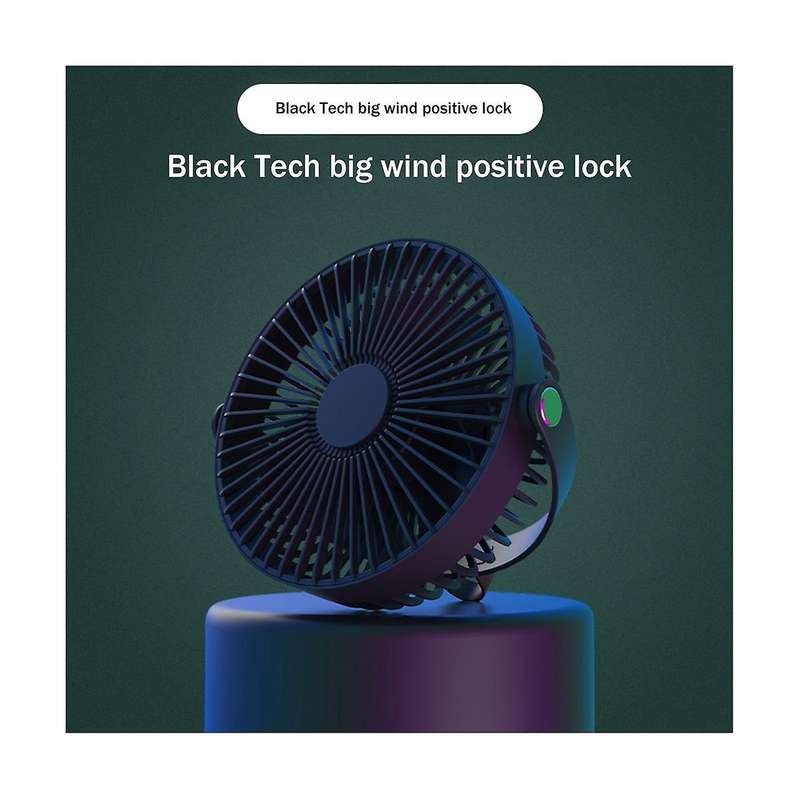 Outdoor Camping Tent Ceiling Fan 3000mah Rechargeable 3-gear Suspended Mosquito Net Desktop Fan In