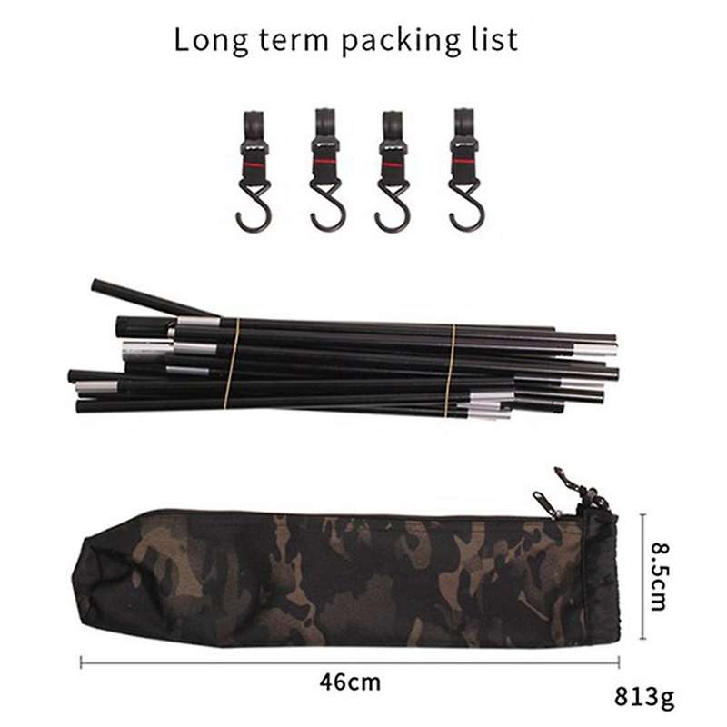 Outdoor Cooking Utensils Hanger Foldable Camping Clothes Hanger Triangular Pot Hanger Suitable For