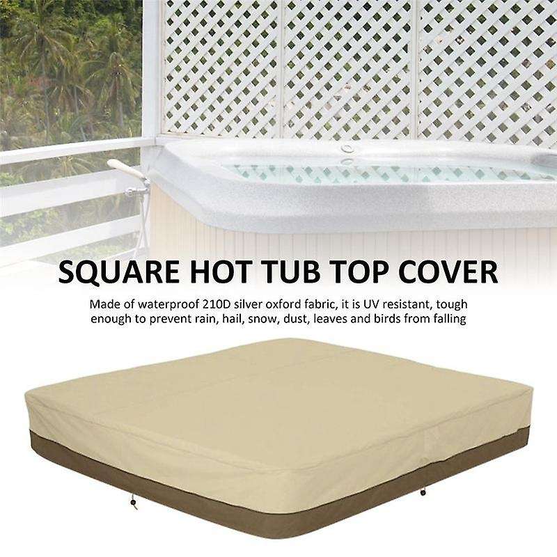 Outdoor Courtyard SPA Bathtub Swimming Pool Dust Cover Square Hot Tub Cover Waterproof Canopy Cover
