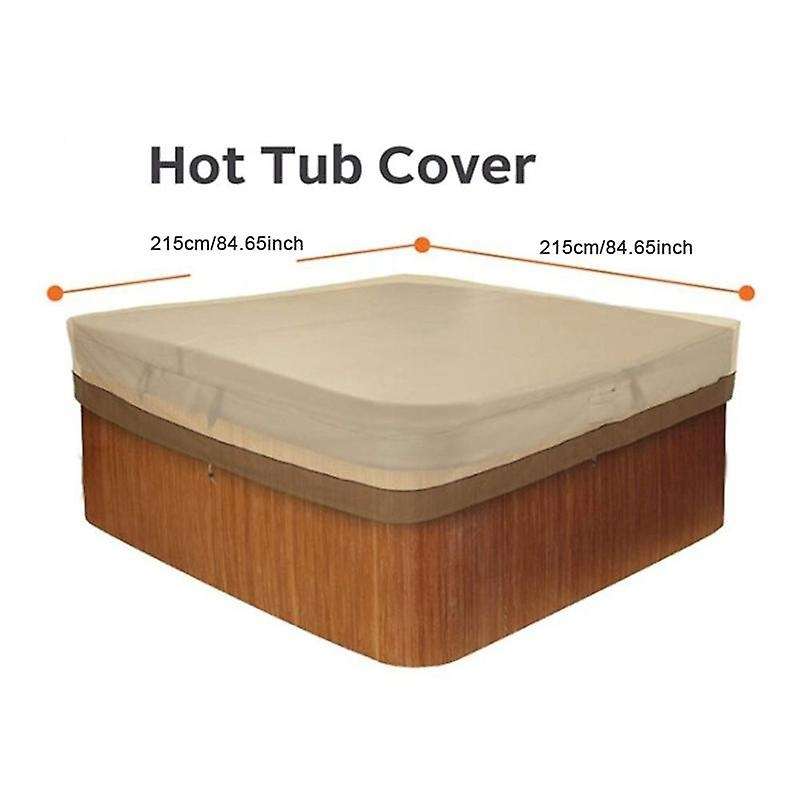 Outdoor Courtyard SPA Bathtub Swimming Pool Dust Cover Square Hot Tub Cover Waterproof Canopy Cover