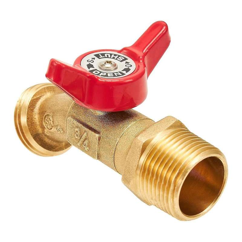 Outdoor Garden Hose Faucet Ball Valve Hose Bibb Shut Off Valve 3/4inch Male Npt X 3/4inch Male Ght T