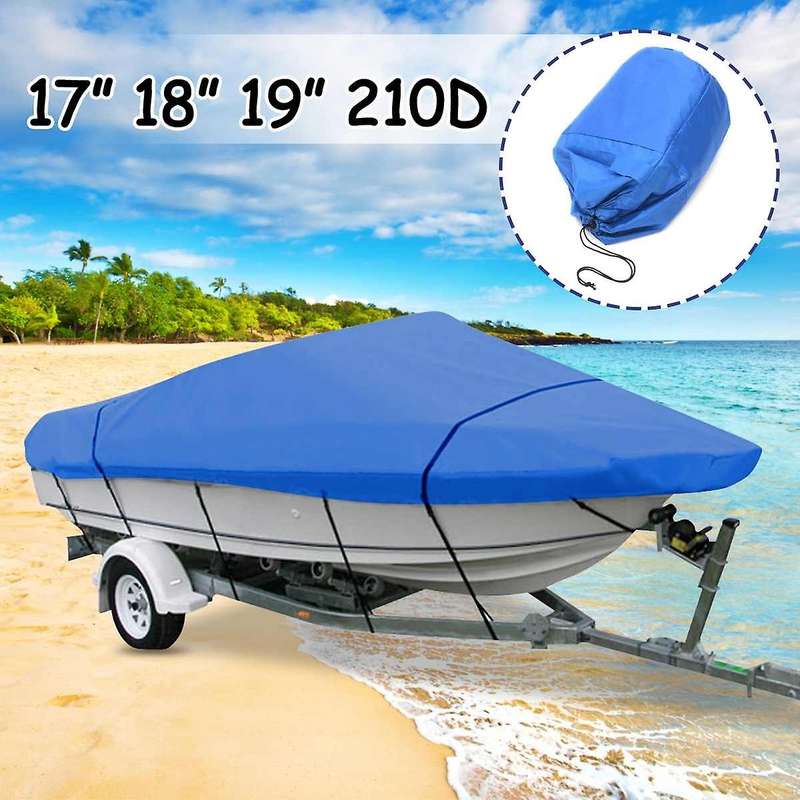 Outdoor Heavy Fishing Ski Boat Cover Yacht Cover 210D Speed Boat Cover 11-13 Inch 14-16 Inch 17-19 I