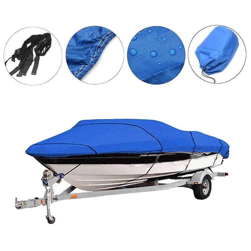 Outdoor Heavy Fishing Ski Boat Cover Yacht Cover 210D Speed Boat Cover 11-13 Inch 14-16 Inch 17-19 I