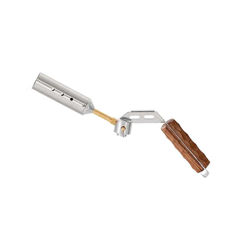 Outdoor Gas Torch 3600kacl High Power Folding Walnut Handle Outdoor Camping Bbq Bonfire Wood Stove B