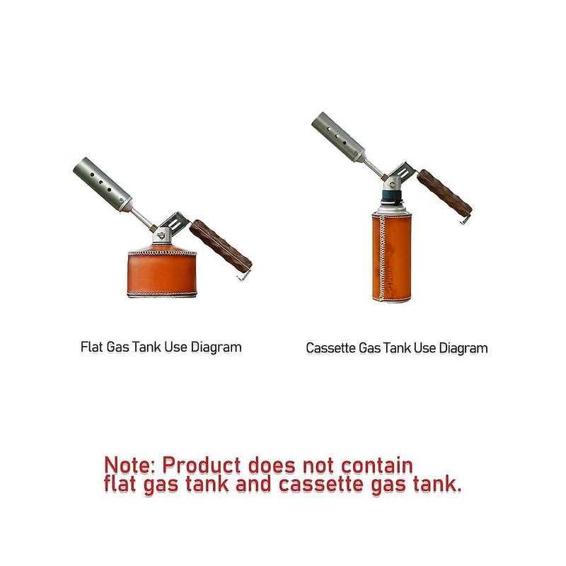 Outdoor Gas Torch 3600kacl High Power Folding Walnut Handle Outdoor Camping Bbq Bonfire Wood Stove B