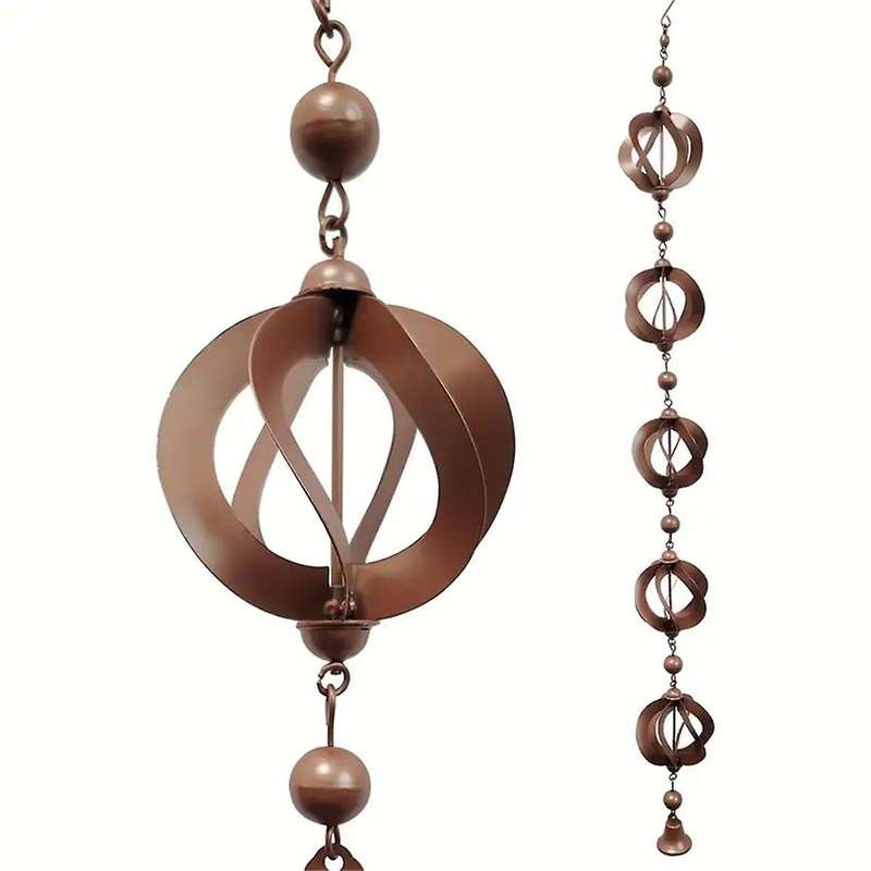 Outdoor Hanging Rain Chain Outdoor Wind Chime Hanging Garden Decoration