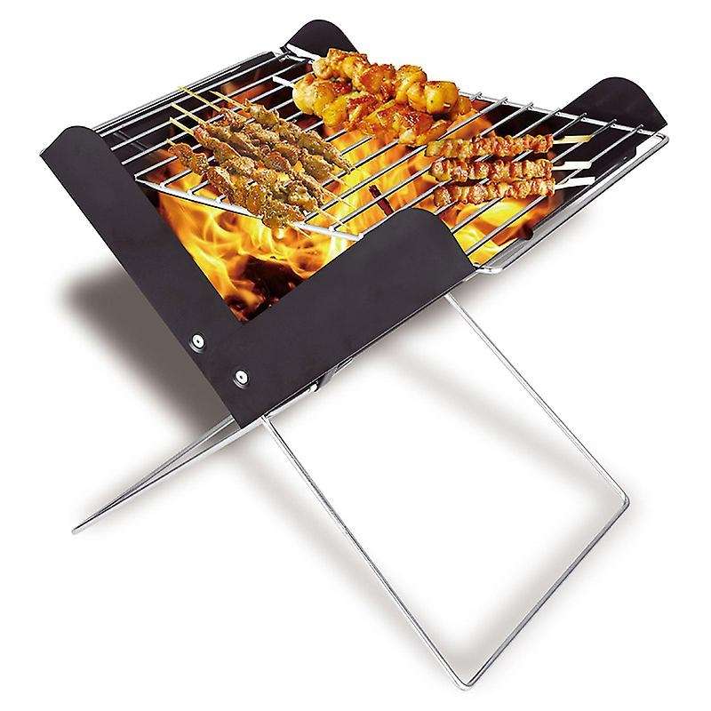 Outdoor Grill X-Shaped Folding Grill Camping Portable Grill Barbecue Grill Camping Supplies