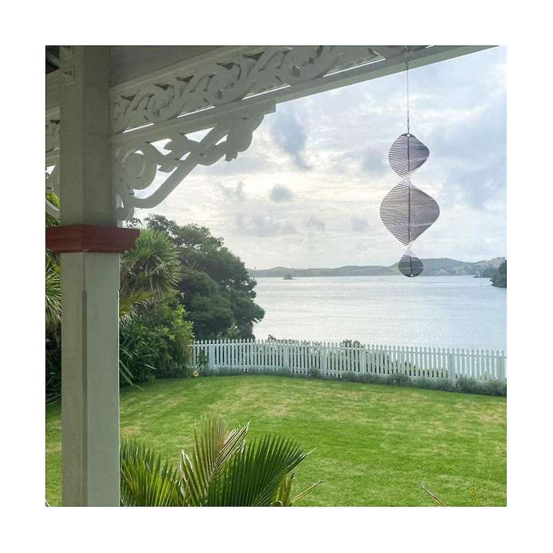 Outdoor Hanging Decorative Spiral Metal Wind Chime,3d Spiral Wind Chime Garden Backyard Hanging Dec