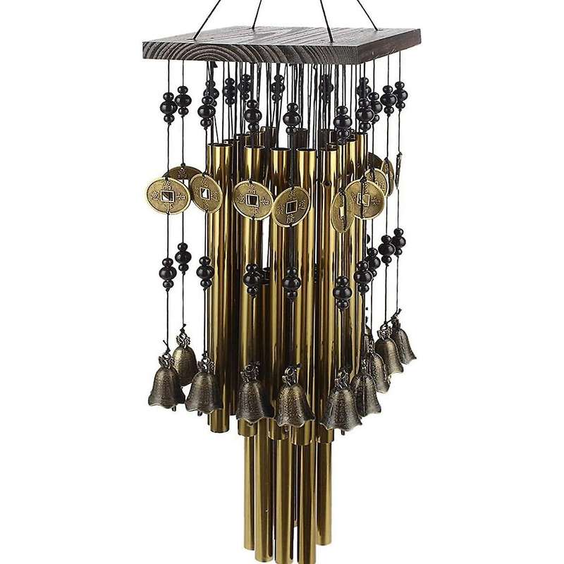 Outdoor Indoor Metal Tube Wind Chime with Copper Windchimes for Yard Patio Garden Terrace Decoration