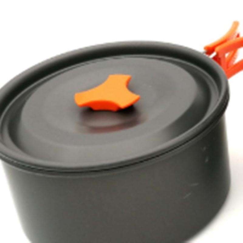 Outdoor Hiking Camping Set Pot Teapot Wood Stove Combination Outdoor Cooking Utensils with Wood Stov