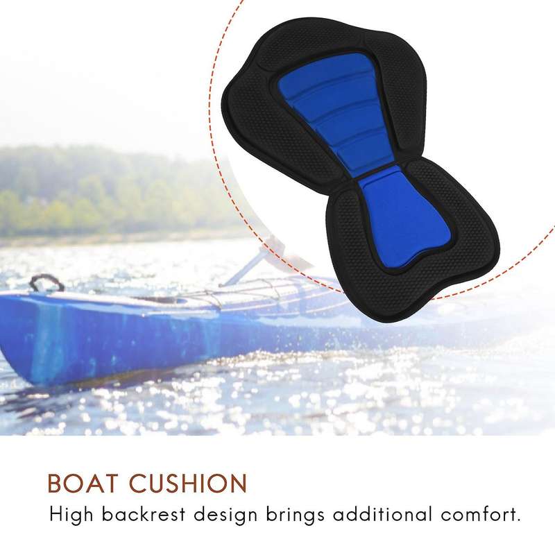 Outdoor Kayak Anti-Skid Cushion Inflatable Boat Luxury Padded Seat Kayak High Back Cushion Canoe Sea
