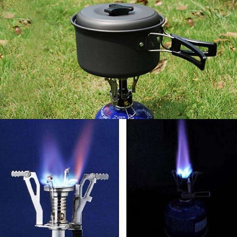 Outdoor Mini Folding Gas Stove Portable Camping Stove Wild Camping Integrated Mini Stove Cooking Pic
