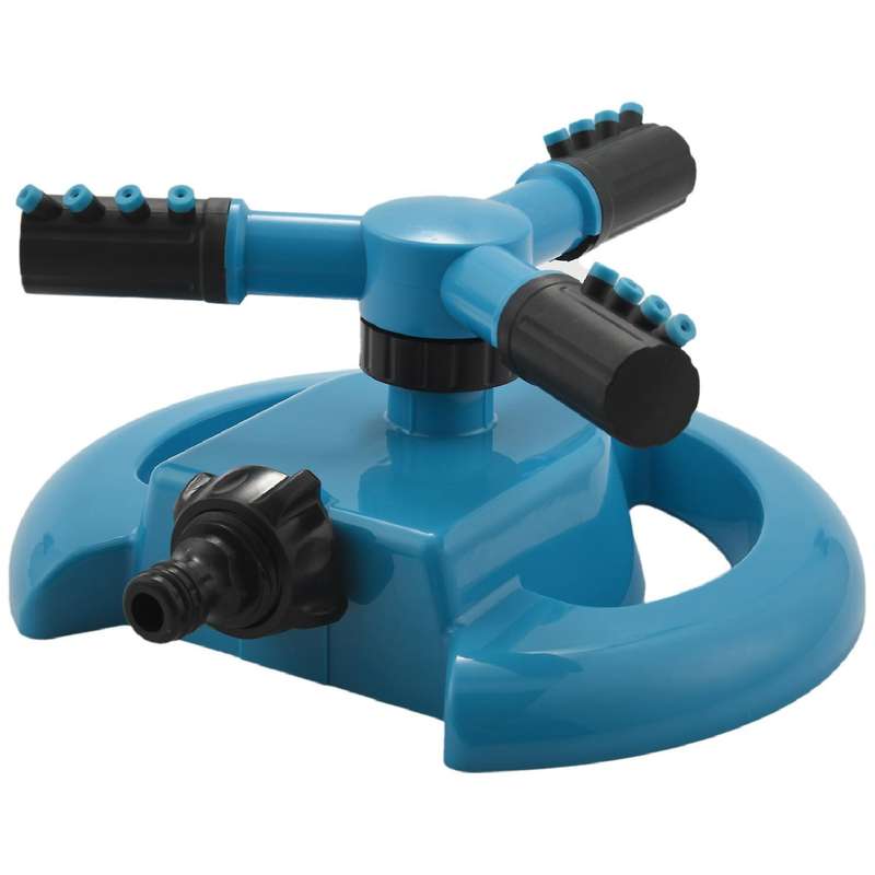 Outdoor Lawn Sprinkler 360 Degree Automatic Rotating Portable Lawn Sprinkler Adjustable Gardening Ir