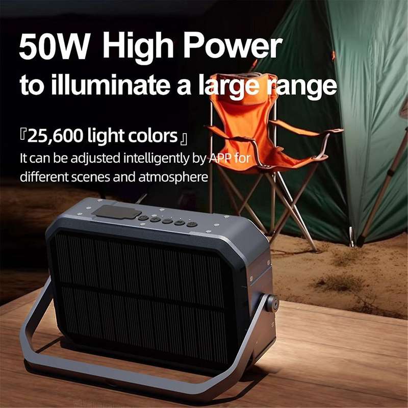 Outdoor Lighting RGB Atmosphere Light with Sound for Outdoor Camping Tent